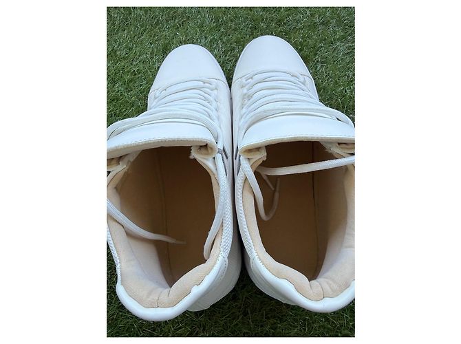 Autre Marque Baskets Montantes en Cuir Blances - vue 6