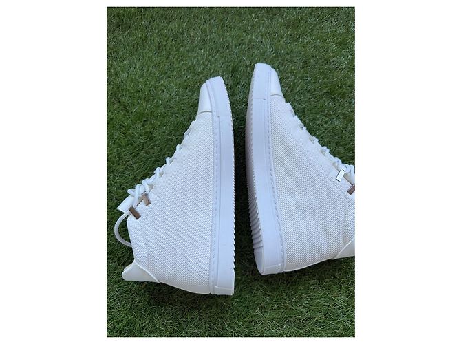 Autre Marque Baskets Montantes en Cuir Blances - vue 7