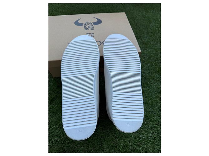 Autre Marque Baskets Montantes en Cuir Blances - vue 8