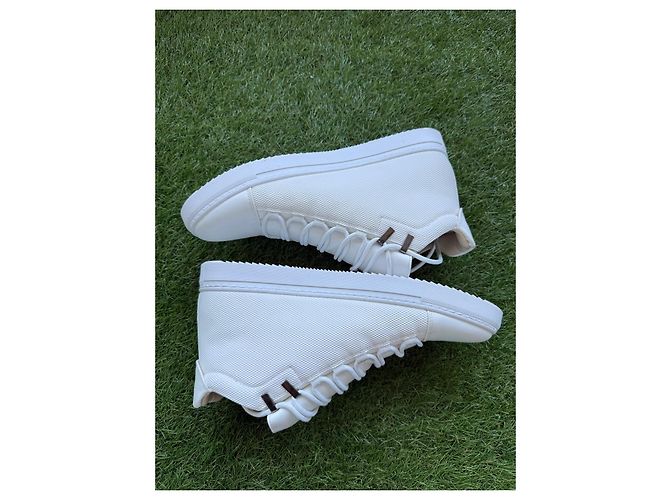 Autre Marque Baskets Montantes en Cuir Blances - vue 9