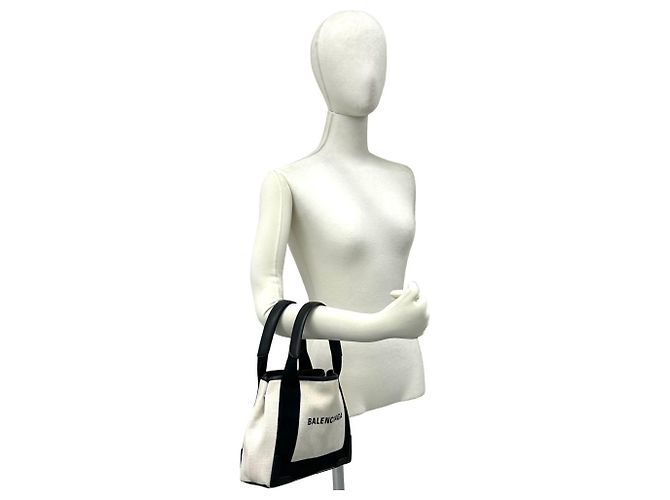 Balenciaga Navy Cabas XS Mini Tote Bag - Ansicht 2