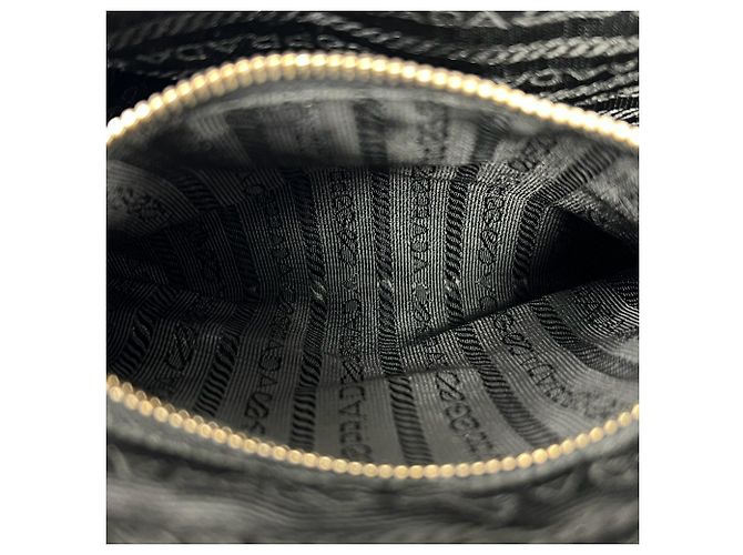 Prada Triangle Logo Hardware Tessuto Pocono Shoulder Bag - view 10