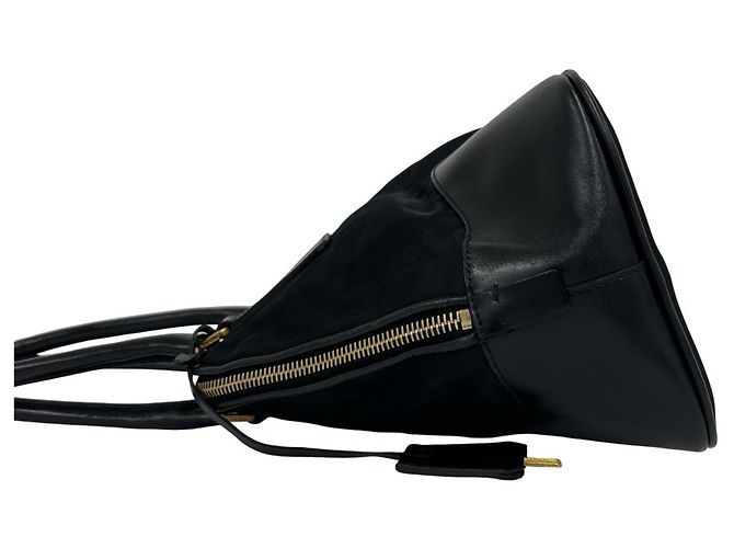 Prada Triangle Logo Hardware Tessuto Pocono Shoulder Bag - view 5