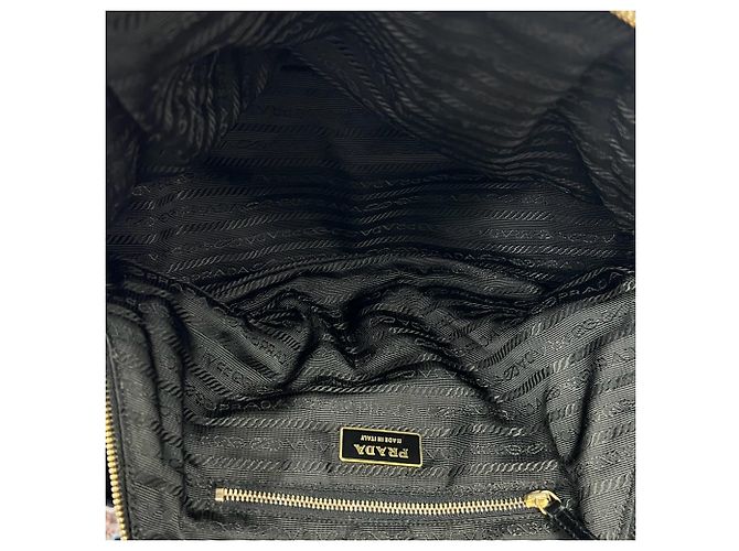 Prada Triangle Logo Hardware Tessuto Pocono Shoulder Bag - view 9