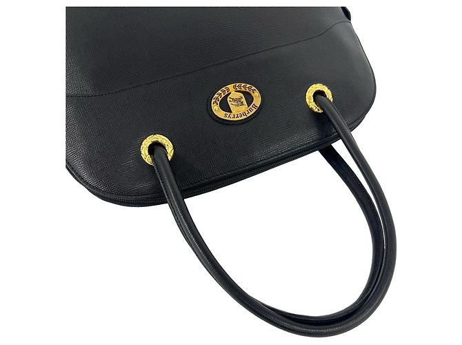 Burberry Vintage Logo Hardware Nova Check Ledertasche Tote - Ansicht 4