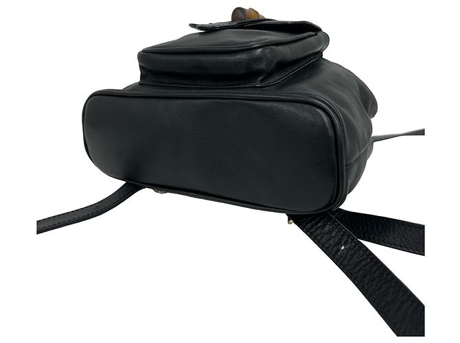 Gucci Vintage Bamboo Leather Backpack - view 8