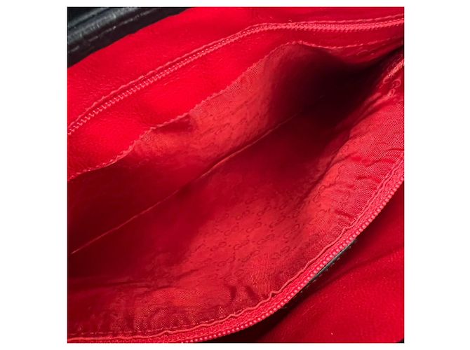 Bolsa semi ombro em couro com logo e ferragens GUCCI Old Gucci Jackie - vista 10