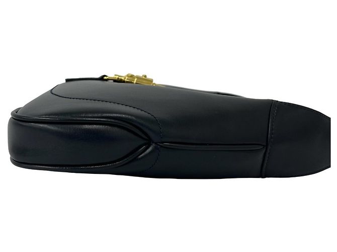Bolsa semi ombro em couro com logo e ferragens GUCCI Old Gucci Jackie - vista 6