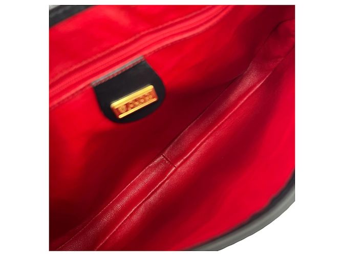 Bolsa semi ombro em couro com logo e ferragens GUCCI Old Gucci Jackie - vista 9