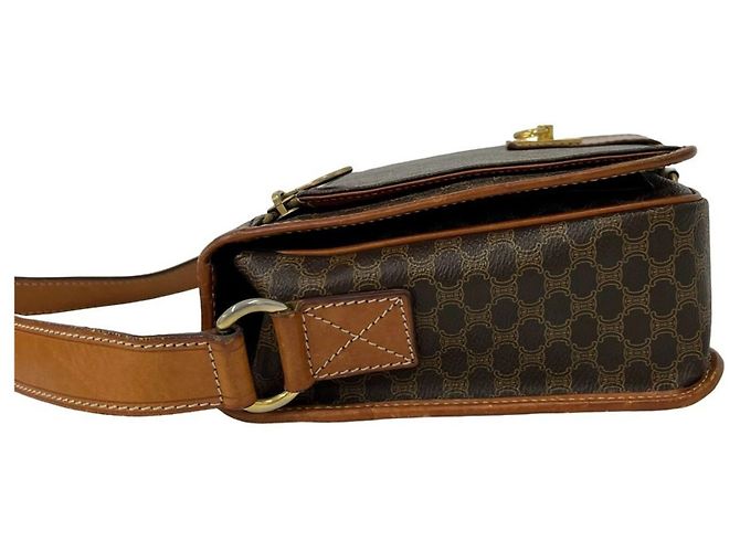 Céline Celine Macadam Blazon gemusterte Schultertasche/Pouch aus Leder - Ansicht 5