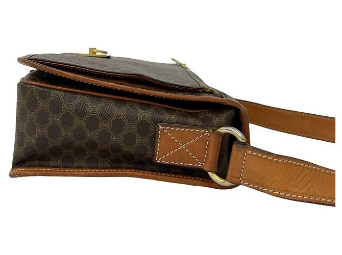 Céline Celine Macadam Blazon gemusterte Schultertasche/Pouch aus Leder - Ansicht 6