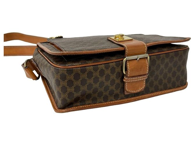 Céline Celine Macadam Blazon gemusterte Schultertasche/Pouch aus Leder - Ansicht 7