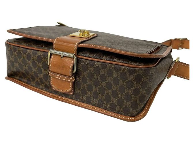 Céline Celine Macadam Blazon gemusterte Schultertasche/Pouch aus Leder - Ansicht 8