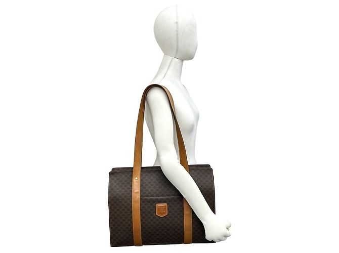 Céline Bolso Tote de cuero Celine Macadam con estampado Blazon - vista 2