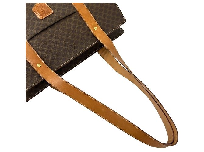 Céline Bolso Tote de cuero Celine Macadam con estampado Blazon - vista 4