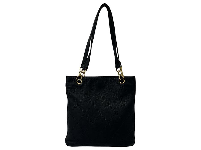 Borsa Tote in pelle Chanel Wild Stitch Coco Mark - vista 3