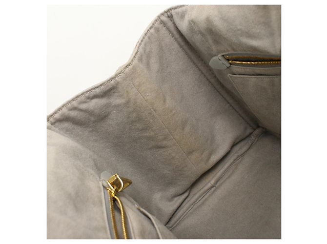 Sac Tote 2-Way Prada en toile grise - vue 4