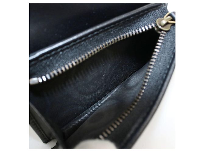 Cartera bi-fold Gucci en cuero negro - vista 5
