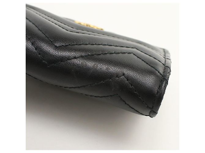 Cartera bi-fold Gucci en cuero negro - vista 9