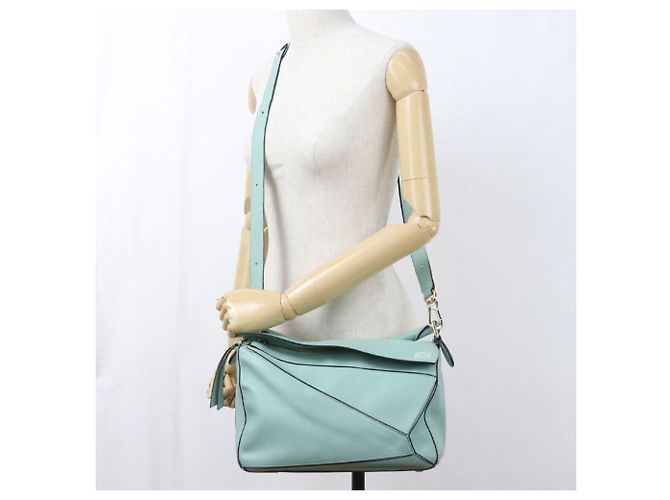 Puzzle Bolsa Loewe Medium Green - vista 9