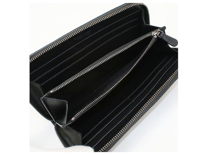 Bottega Veneta Long Wallet in Black Leather - view 3