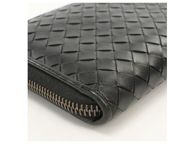 Bottega Veneta Long Wallet in Black Leather - view 6