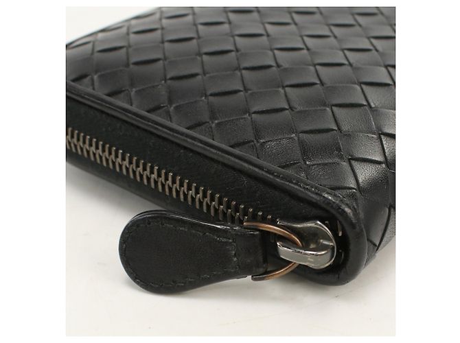 Bottega Veneta Long Wallet in Black Leather - view 7