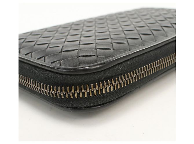 Bottega Veneta Long Wallet in Black Leather - view 8