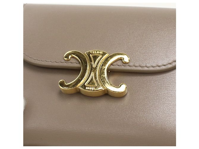 Triomphe Céline Celine Tri-fold Wallet in Gray - view 7