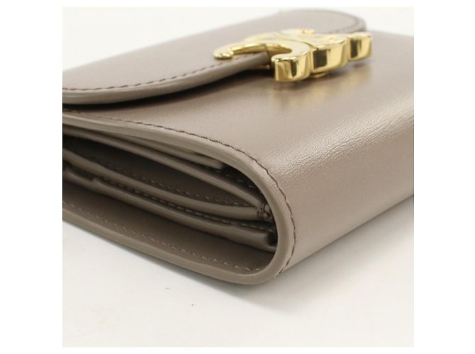 Triomphe Céline Celine Tri-fold Wallet in Gray - view 8