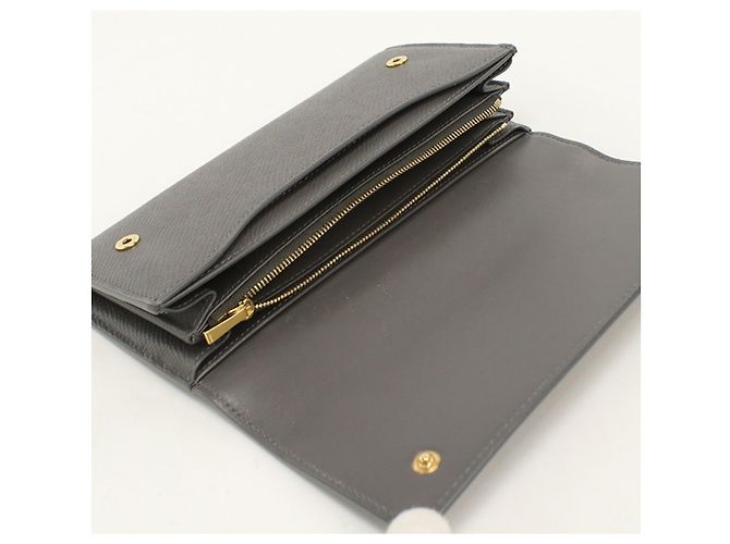 Céline Celine Long Bi-fold Wallet in Gray - view 3