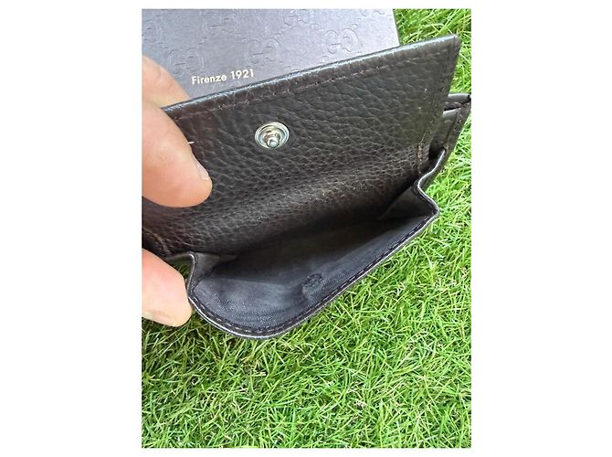 Gucci GG Supreme Canvas Bi-fold Wallet Brown - view 11