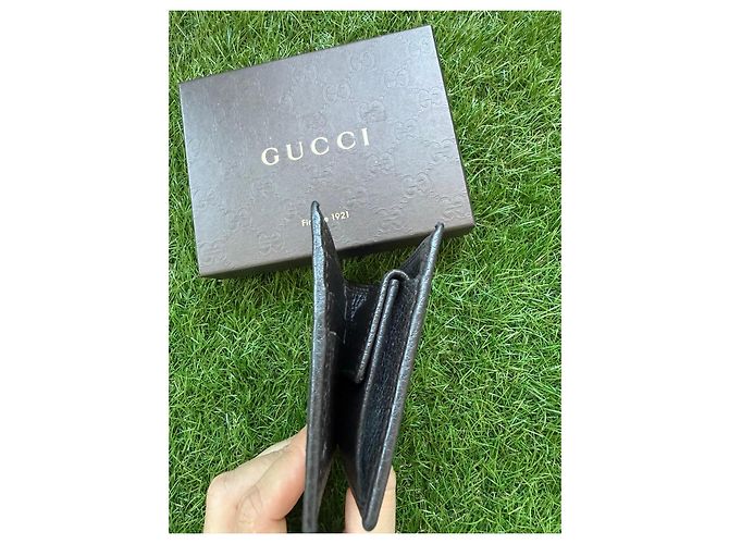 Gucci GG Supreme Canvas Bi-fold Wallet Brown - view 15