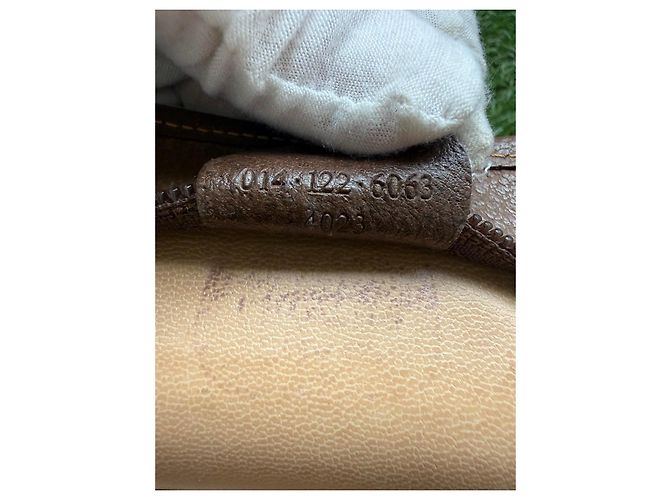 Pochette Gucci GG Supreme Monogram Marrone - vista 11