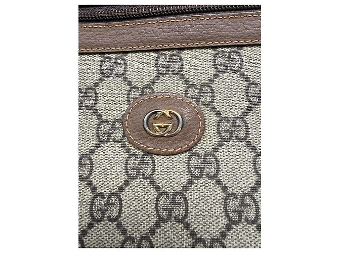 Pochette Gucci GG Supreme Monogram Marrone - vista 4