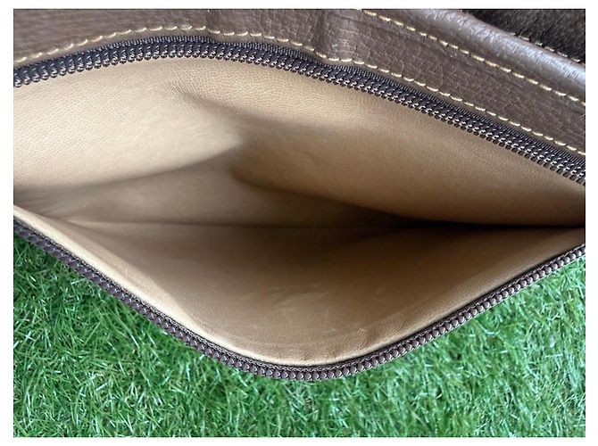 Pochette Gucci GG Supreme Monogram Marrone - vista 5