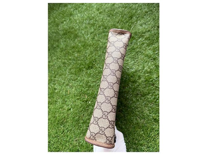 Pochette Gucci GG Supreme Monogram Marrone - vista 9