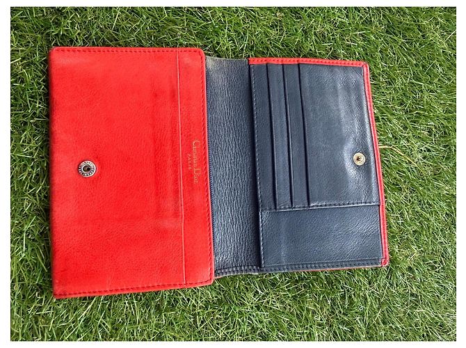 Christian Dior Red Leather Wallet - view 3