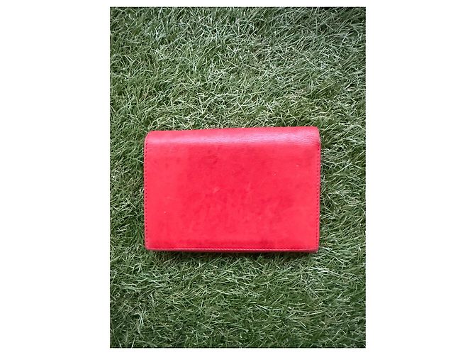 Christian Dior Red Leather Wallet - view 4