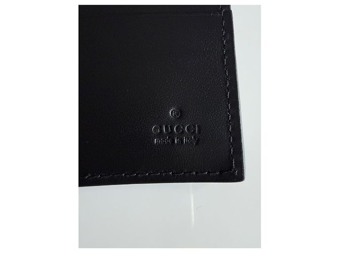 Gucci GG Emblem Flap Wallet Black Leather - view 4