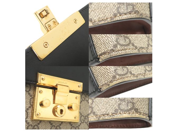 Bolsa de Ombro com Corrente Gucci GG Supreme - vista 10