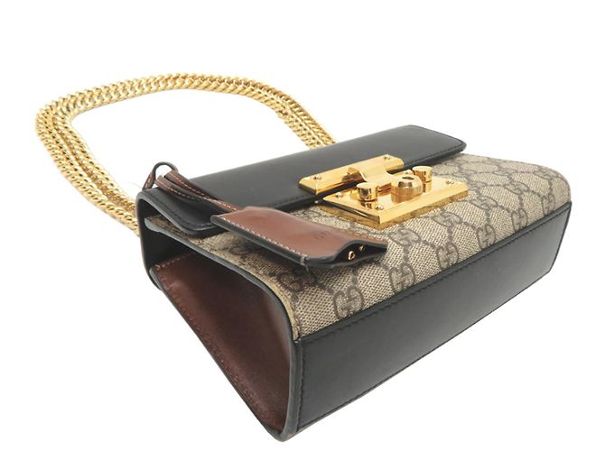 Bolsa de Ombro com Corrente Gucci GG Supreme - vista 3
