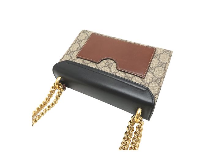 Bolsa de Ombro com Corrente Gucci GG Supreme - vista 4