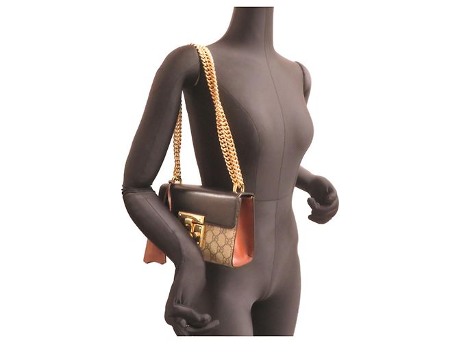 Bolsa de Ombro com Corrente Gucci GG Supreme - vista 8