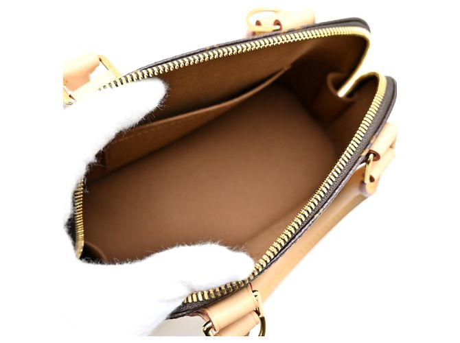 Louis Vuitton Alma BB Handtasche in Monogram Brown - Ansicht 6