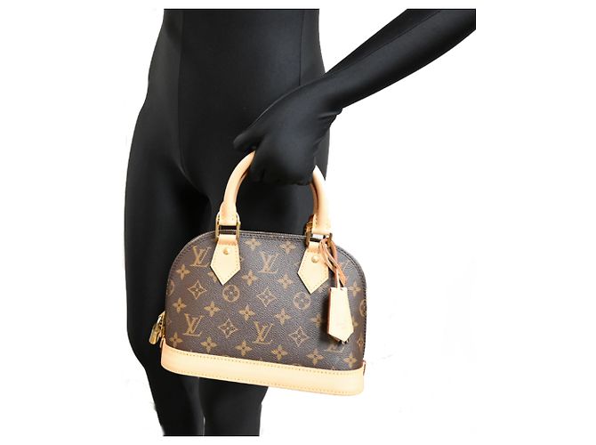 Louis Vuitton Alma BB Handtasche in Monogram Brown - Ansicht 9