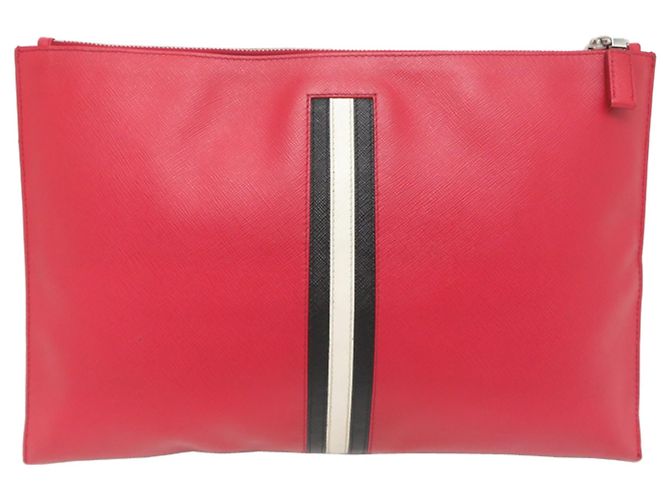 Borsa a pochette Prada in pelle Saffiano - vista 2