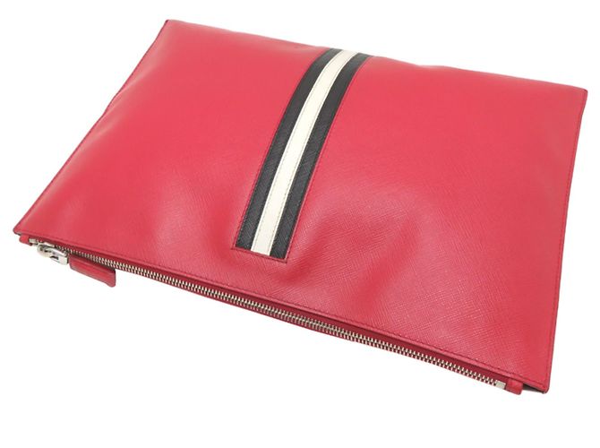 Borsa a pochette Prada in pelle Saffiano - vista 4