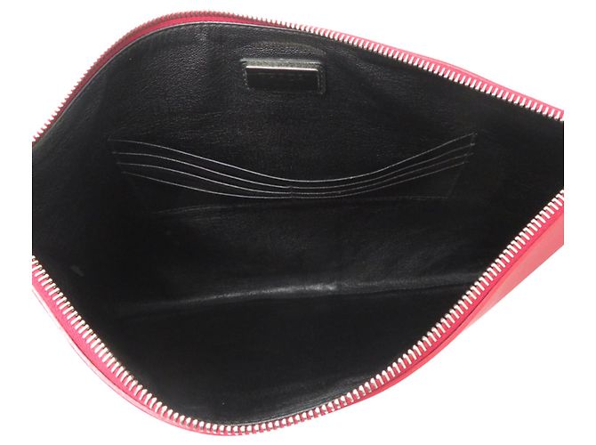 Borsa a pochette Prada in pelle Saffiano - vista 5