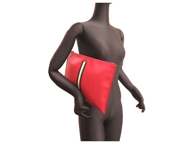Borsa a pochette Prada in pelle Saffiano - vista 8